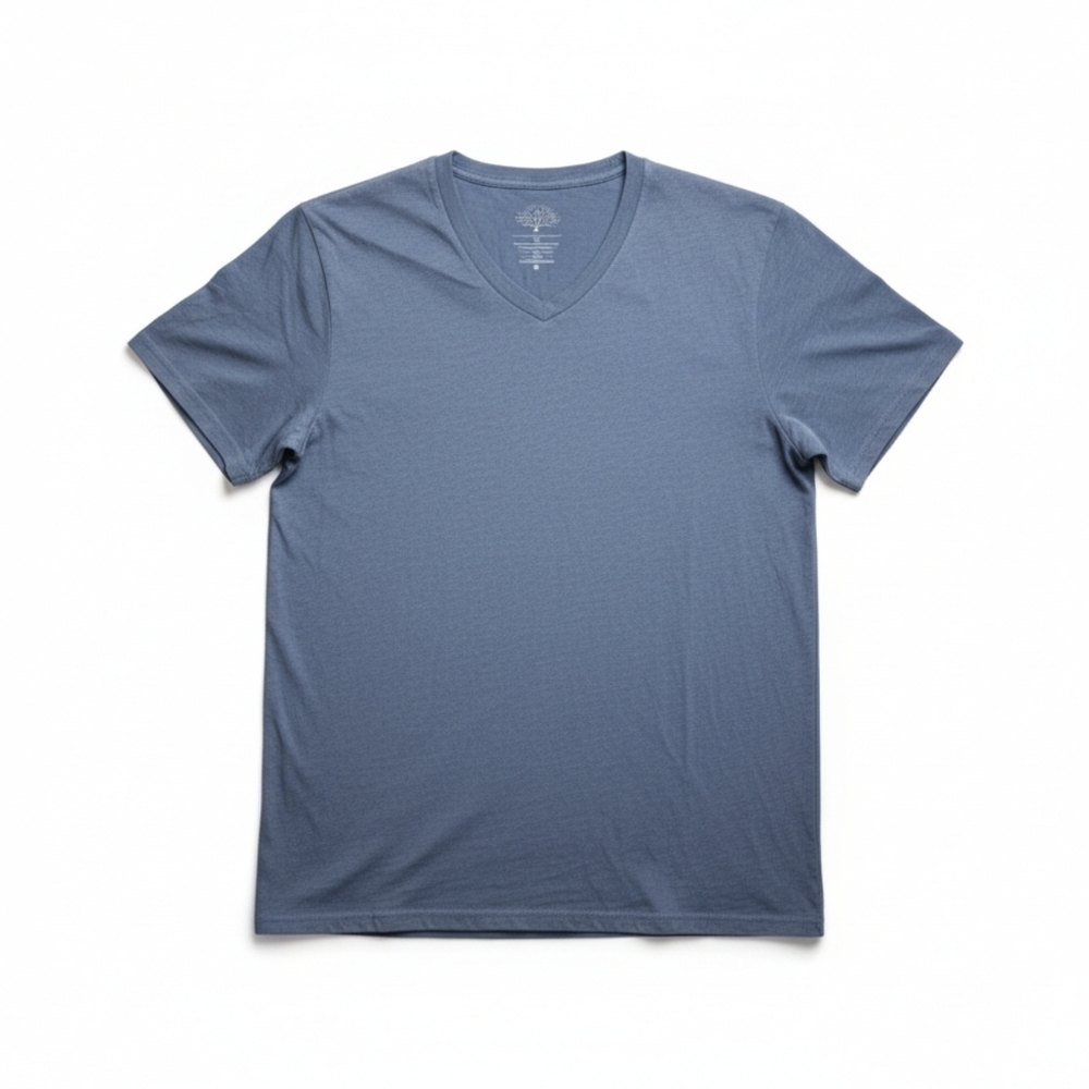 Prana Men's Blue V-Neck Short Sleeve T-Shirt